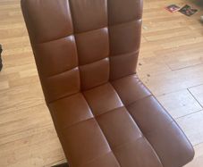 Free brown leather office chair