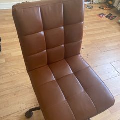 Free brown leather office chair