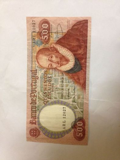 Full set of Portuguese notes from 1970s