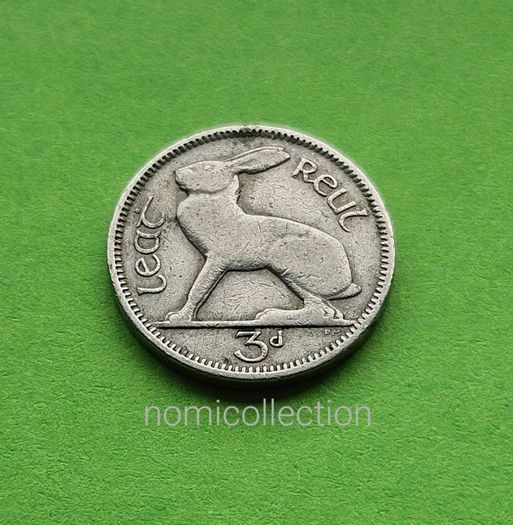 Ireland 1942 year 3 Pence.