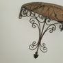 Antique french wrought iron wall shelf Image 3