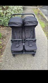 Red kite twin pram