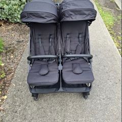 Red kite twin pram