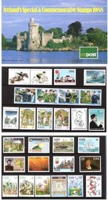 1988 Ireland Stamp Year Pack MNH. See scan for stamps included. All stamps Mint Never Hinged.