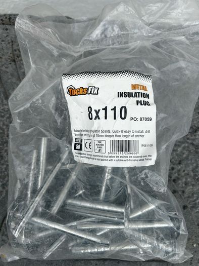 Metal insulation plugs