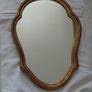 Antique French Louis style mirror - wood framed gold gilt Image 7