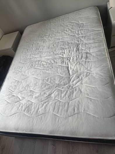 double bed base and mattress