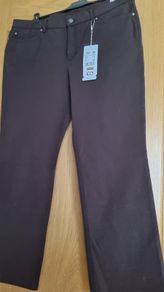 New ESCADA Jeans (Trousers), Brown,  EU 46, UK 16-18