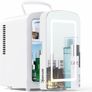 8 Can Skincare Fridge, AC/DC Portable Beauty Fridge for Skincare, Cosmetics, Bedroom Mirror & Light (MULTIPLE SIZES) Image 2
