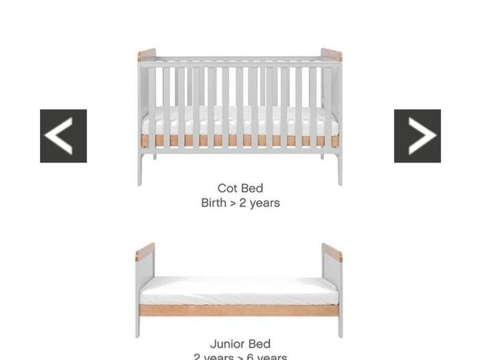Jack Horner Cot Bed & Mama and Papas Wardrobe