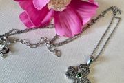 Caitlin Sterling Silver Four Leaf Clover Necklace Brand New