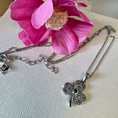 Caitlin Sterling Silver Four Leaf Clover Necklace Brand New