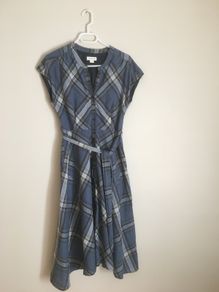 Blue tartan Monsoon dress