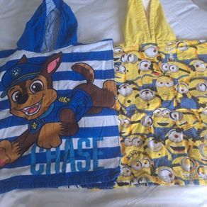 8 x toddler poncho towel