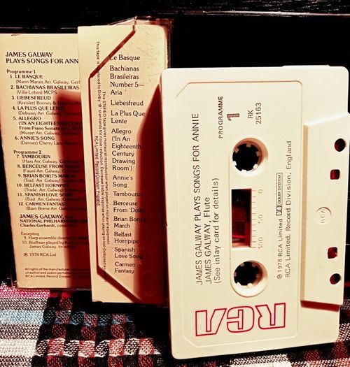 1978. James Galway. Plays Songs For Annie. Cassette Tape.