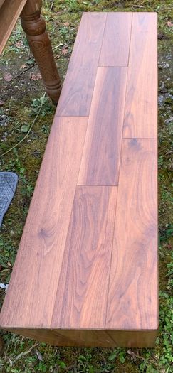 Pair of Custom-Made Solid Walnut Dining Benches