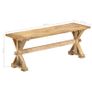 Hall Bench 120x35x45 cm Solid Mango Wood Image 8