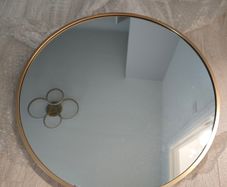 Rose Gold Round Mirror