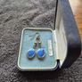 Vintage Blue Earrings Image 4