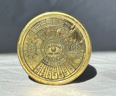 Brass 50 Year Perpetual Calendar 1996-2045 - Nautical Paperweight