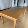 Wooden Coffee Table with Glass Insert Image 4