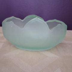 VASE - Vintage - 'Bagley ' - Frosted Glass