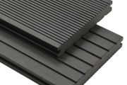 WPC Solid Decking Boards with Accessories 20 m(sqr) 2.2 m Grey