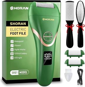 NEW SALE | Foot File Feet Hard Skin Remover, Professional Callus Remover Foot Grinder Pedicure Foot Care Utensil Cutters Accessories for Dead Skin Dry Skin, USB Rechargeable with 3 Replacement Rollers