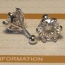 2ct+2ct Moissanite Solitaire Studs Image 2