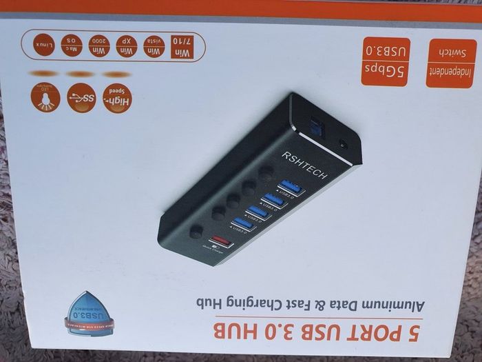 Powered hub Rshtech 5 ports