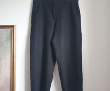 Carolyn Donelly Black Linen Trousers Size Uk 16
