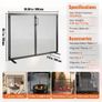 Fireplace Screen 1 Panel with Door, Sturdy Iron Mesh Fireplace Screen, 990(L) x780(H)MM Spark Guard Cover, Simple Installation, Free Standing Fire Fence Grate for Living Room Home Decor Modern Image 6