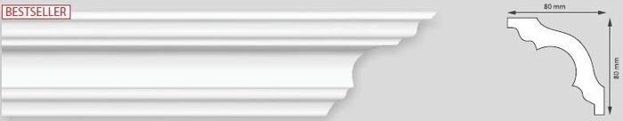 Ceiling Coving, Moulding Polystyrene  for 2 metres length.