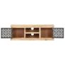 TV Cabinet with Steel Doors 120x30x40cm Solid Mango Wood Image 4