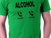 Incoming call alcohol calling funny T-Shirt Size S-XXL