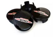 4pcs 54mm Mini WORKS Hub Caps Car Alloy Wheel Center Cover JOHN COOPER WORKS Logo