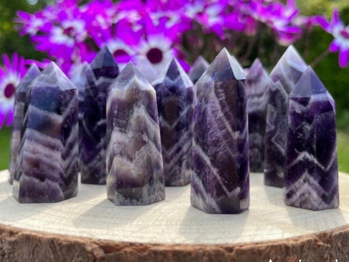 Variety of Crystal/Gemstone Towers, Rose Quartz, Clear Quartz, Howlite, Tigers Eye and more
