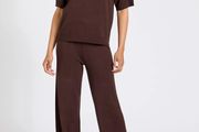 New Chocolate Brown Co-Ord Set: Size XS  Suit 8-10