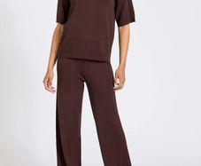 New Chocolate Brown Co-Ord Set: Size XS  Suit 8-10