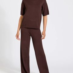 New Chocolate Brown Co-Ord Set: Size XS  Suit 8-10