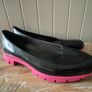 womens shoes Camper black leather pink sole size 6 Image 9