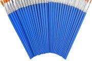 Small Paint Brushes - 60 Pieces of paint brushes for children,Art Paint Brush set for Acrylic, Watercolor, Oil and Gouache Paints - Ideal for Body Face, Decorations, Figurines and Nail Art