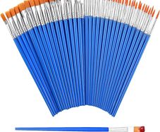 Small Paint Brushes - 60 Pieces of paint brushes for children,Art Paint Brush set for Acrylic, Watercolor, Oil and Gouache Paints - Ideal for Body Face, Decorations, Figurines and Nail Art