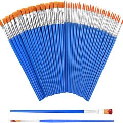 Small Paint Brushes - 60 Pieces of paint brushes for children,Art Paint Brush set for Acrylic, Watercolor, Oil and Gouache Paints - Ideal for Body Face, Decorations, Figurines and Nail Art