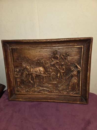 1960's Folk Art Wall Hanging