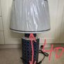 Large Ceramic Ginger Jar Table Lamp Blue & White Image 7