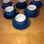 Denby Imperial Blue Espresso Cups & Saucers Image 2