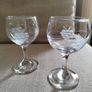 Vintage grapevine design goblets and pitcher Image 3