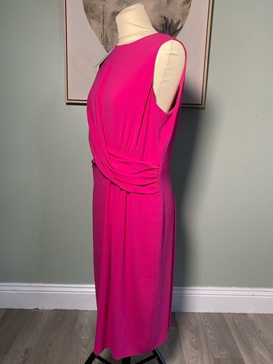 Ladies Hobbs Whitbourn Cocktail Dress Shocking Pink UK14