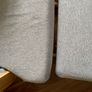 Babylo Brompton Glider & Footstool Grey suedette/Natural wood Image 5